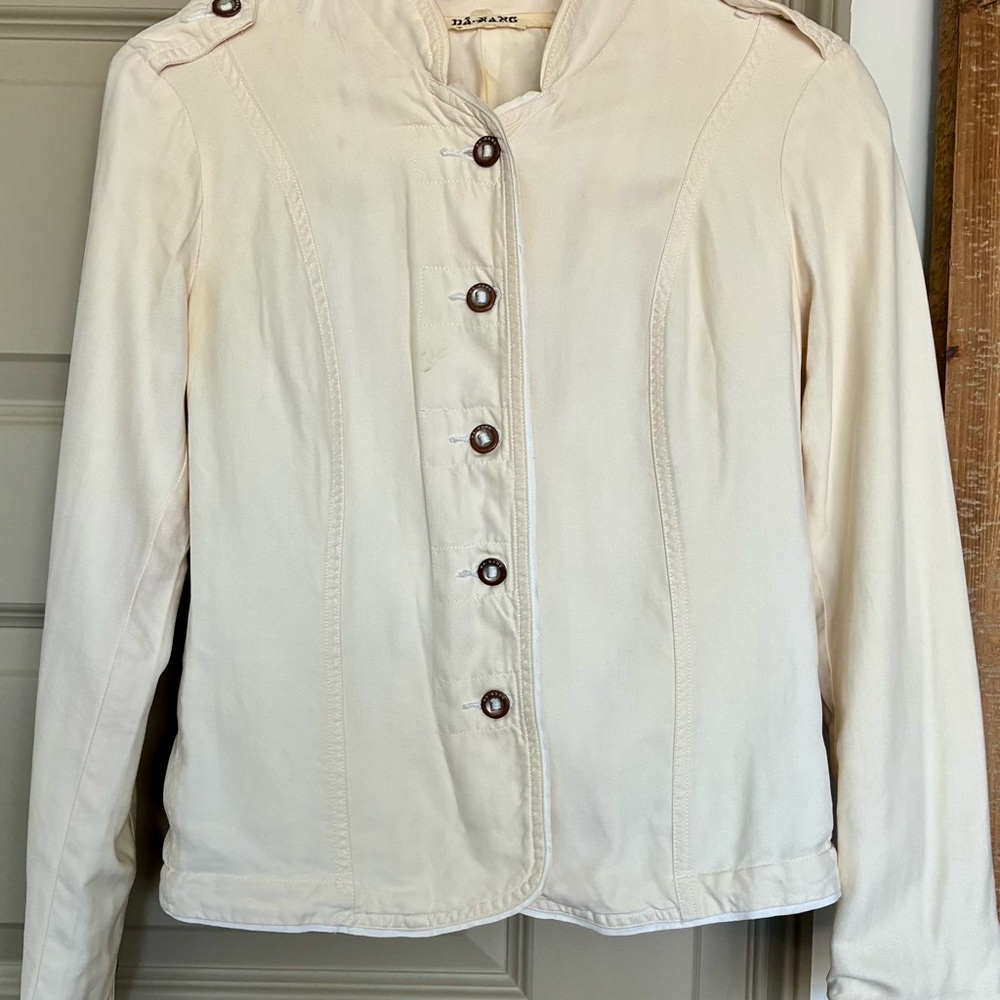 DA-NANG Embroidered Cream Jacket - Picture 3 of 8